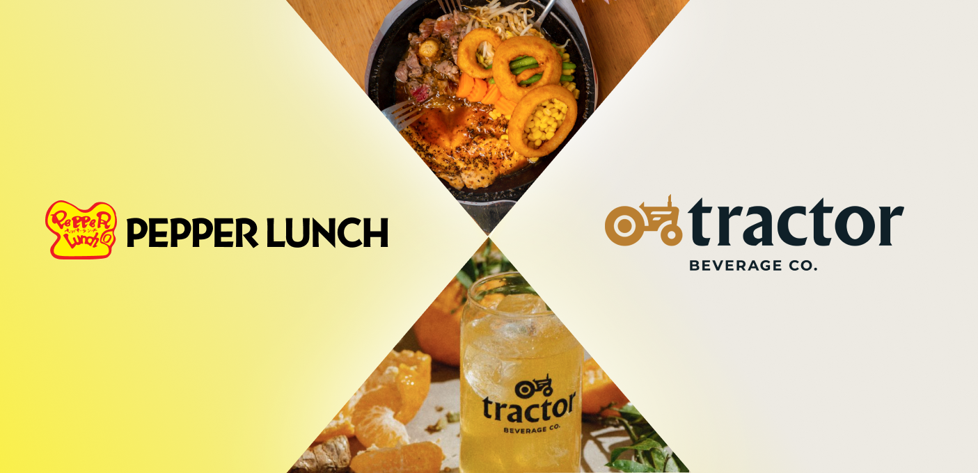 A Refreshing Alliance Pepper Lunch Joins Forces with Tractor Beverage